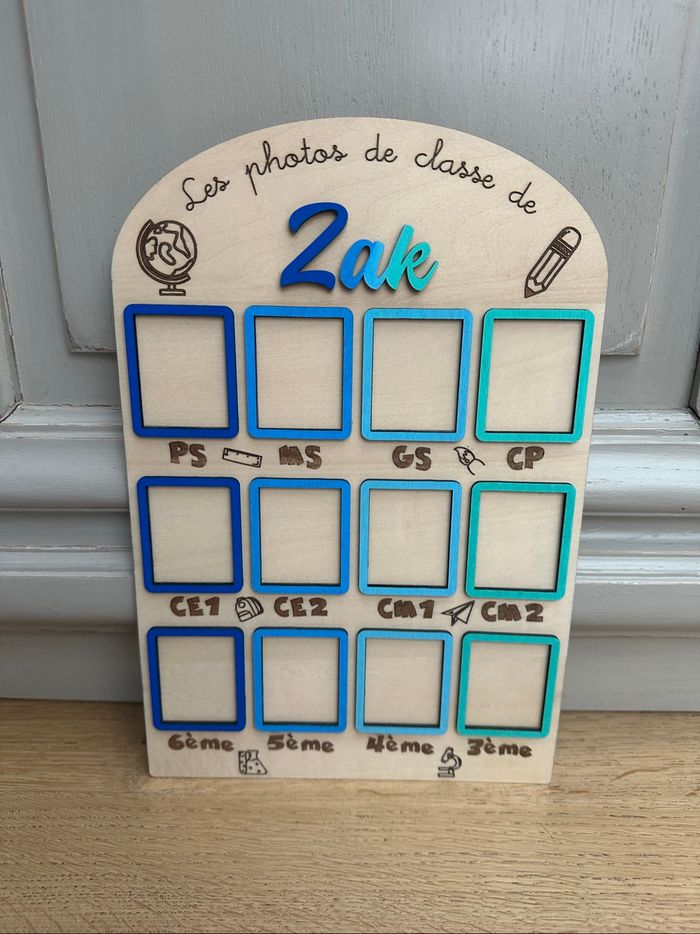 Présentoir photo d’école – de la petite section à la 3ᵉ