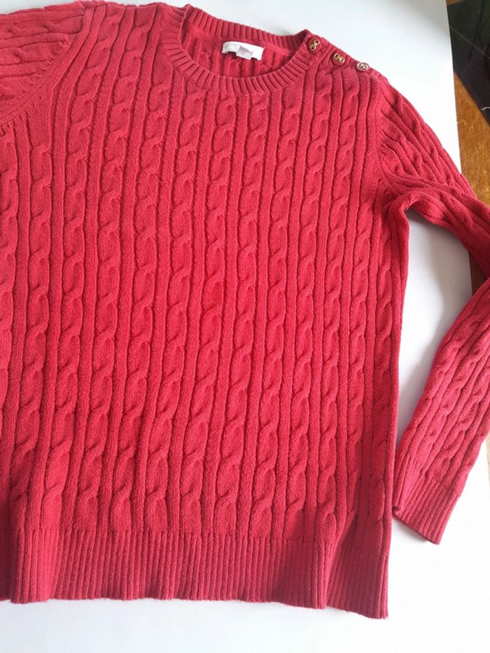 Joli pull torsadé avec boutons Charter Club modele petite - photo numéro 7