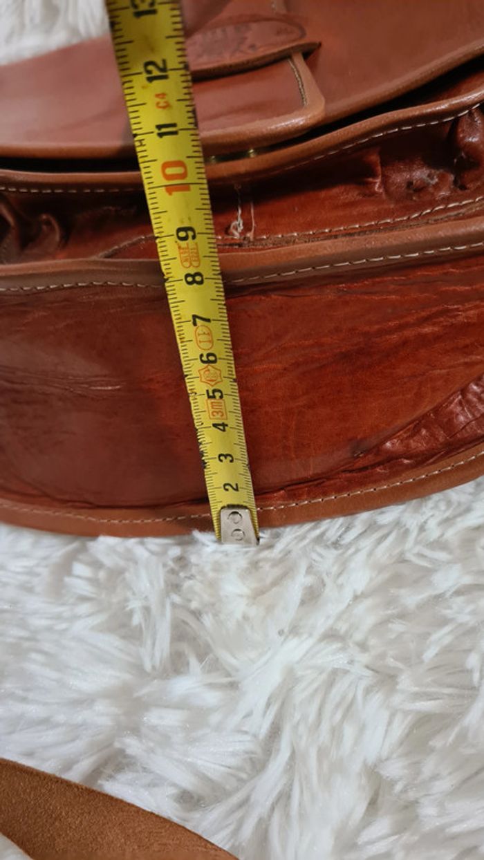 Sac en cuir Vintage pochette Cuir Véritable - photo numéro 7