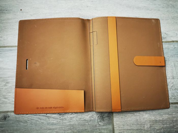 Protège agenda en cuir régénéré Orsys - photo numéro 5