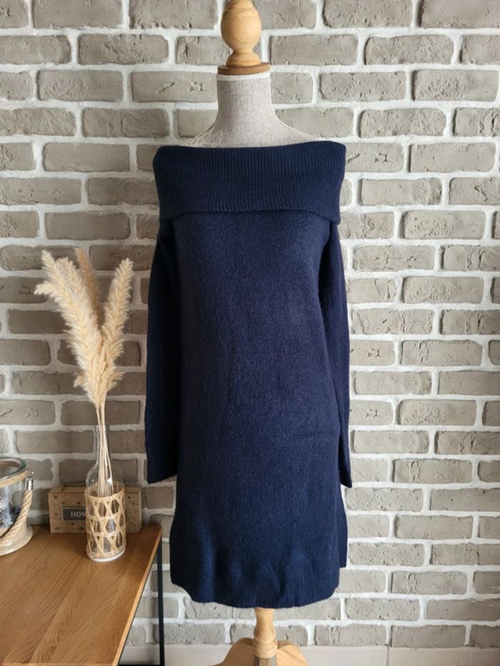 Robe pull bleu marine extra doux - Mango - Neuve - photo numéro 11