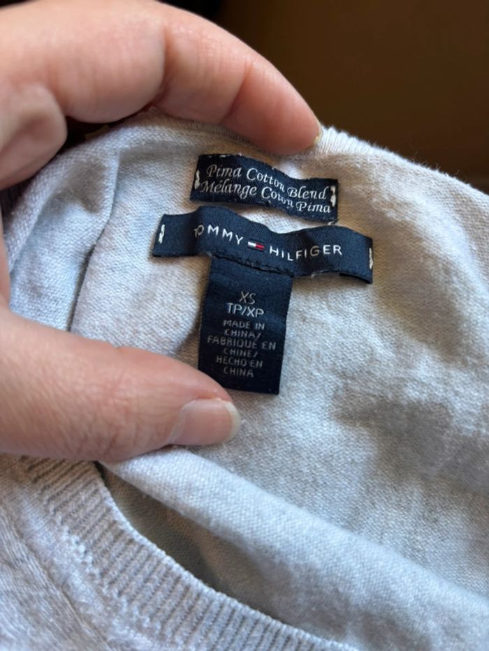 Pull Col V basique Tommy - photo numéro 7