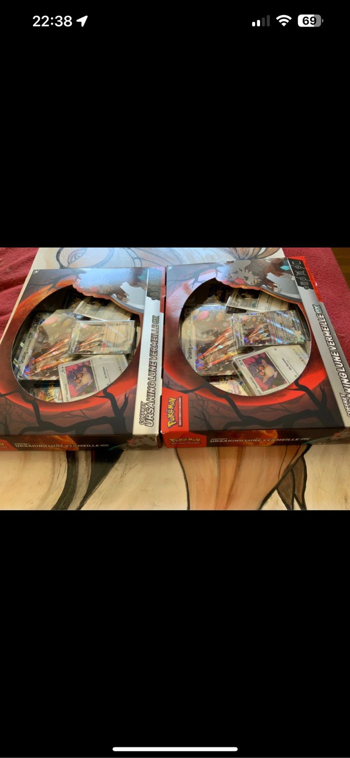 2 Coffret Pokémon ursaking lune vermeille Ex - photo numéro 3