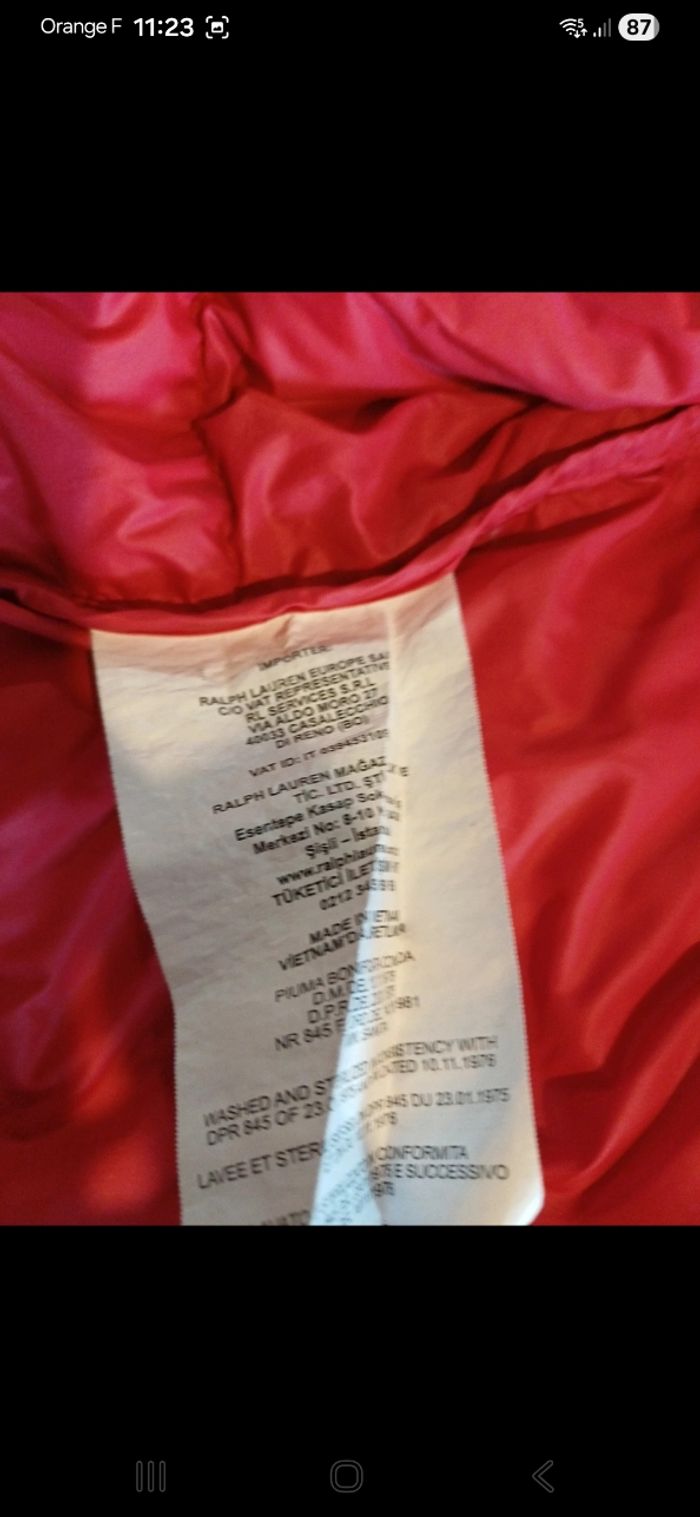 Doudoune Ralph Lauren taille 5 ans - photo numéro 10