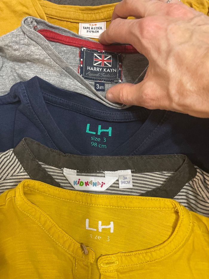 Lot de 5 tshirts manches longues garçon 3 ans. - photo numéro 2