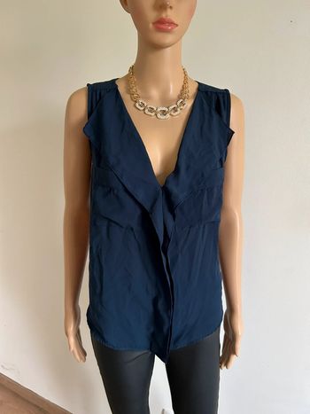 Blouse bleue marine sans manches Morgan taille 42 jamais portée (taille petit)