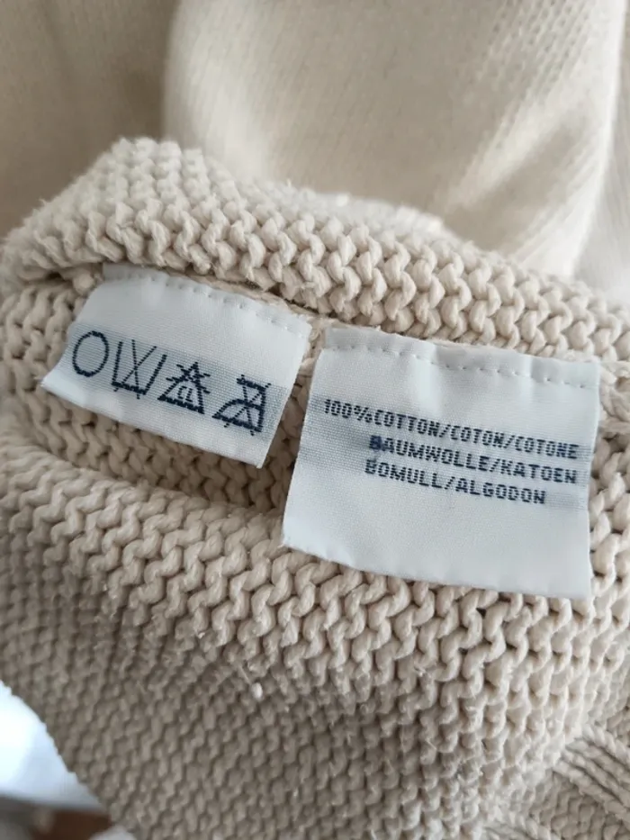 Ralph Lauren " Pull tricot vintage crème" t. M - photo numéro 7