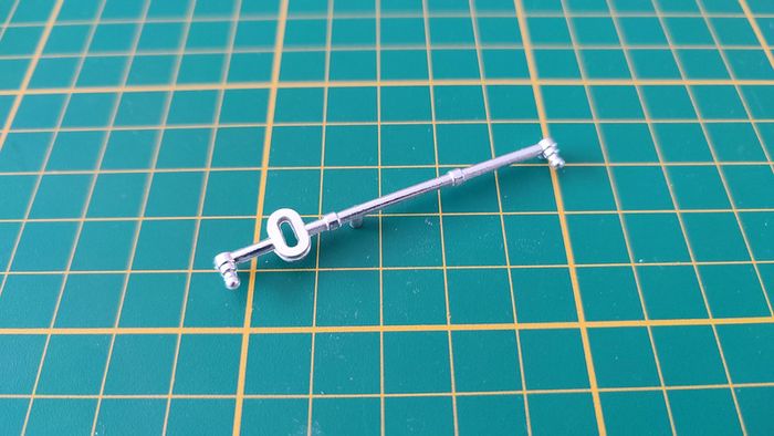 Axe de roue avant pièce détachée miniature Burago Mercedes 300 SL 1954 1/18 1/18e #B16 - photo numéro 2