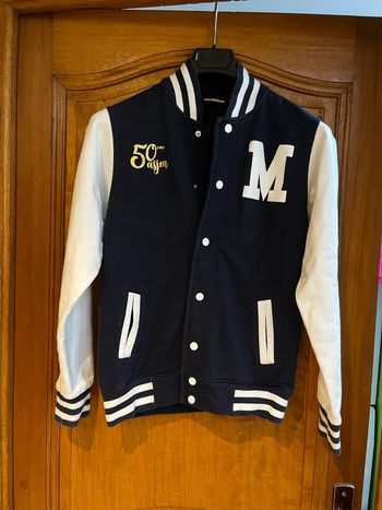 Veste fdm bleu marine et blanche taille XS