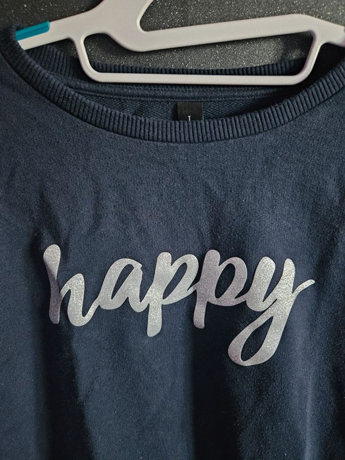 Pull bleu Happy - photo numéro 2