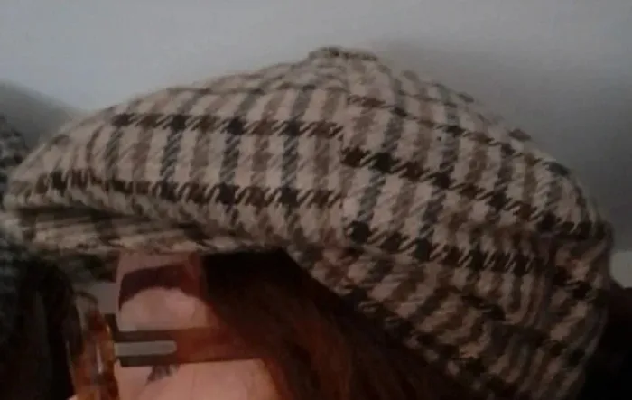 Beret 58 pied de poule visière - photo numéro 3