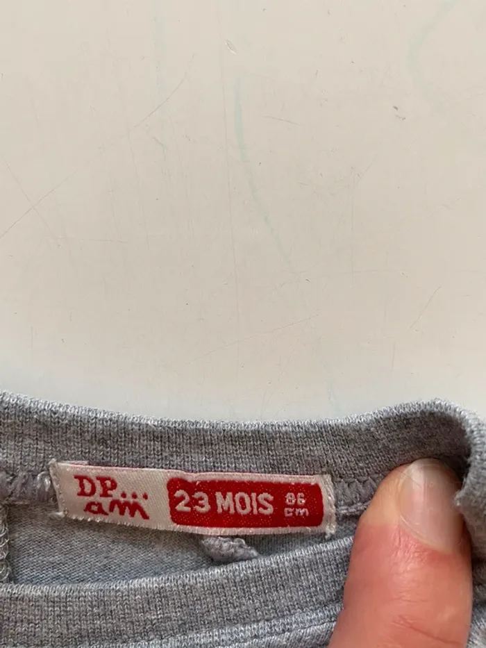 Tee shirt manches longues DPAM 23 mois - photo numéro 3