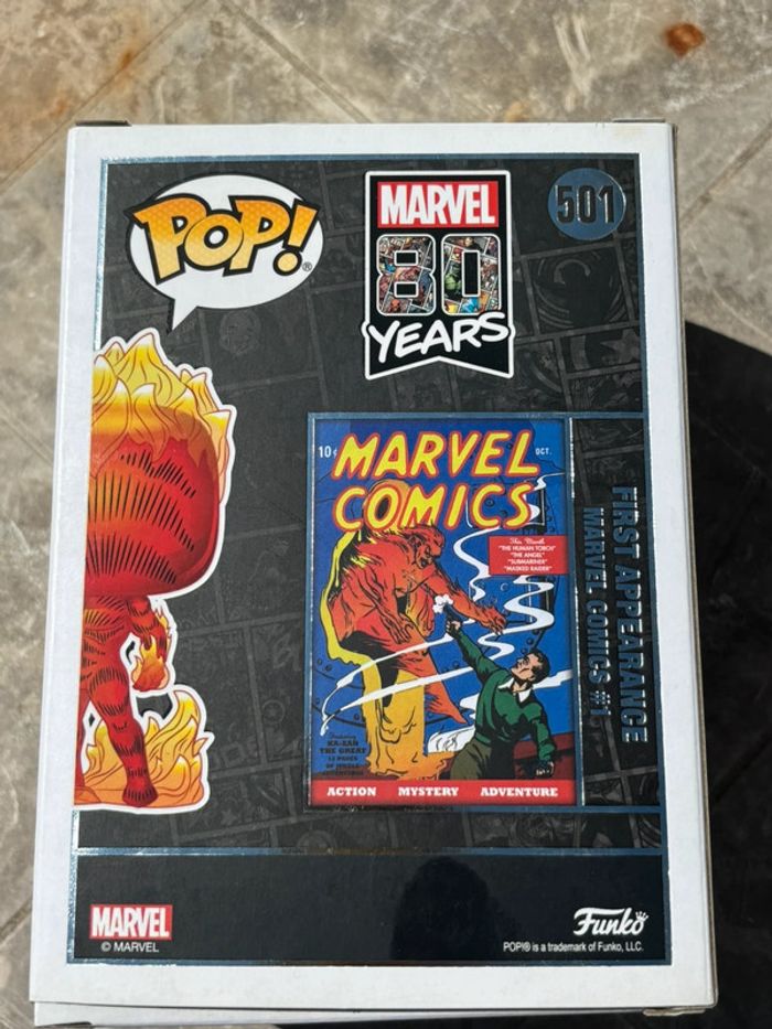 Funko Pop Marvel #501 - The Original Human Torch (80 Years) - photo numéro 4