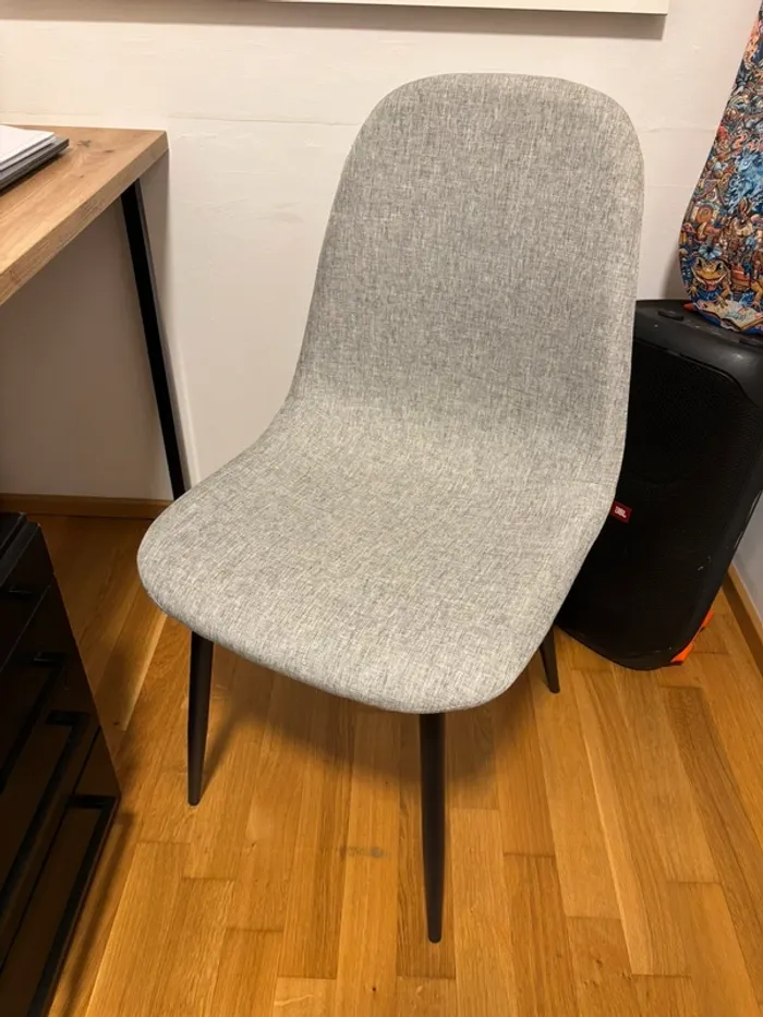 Sessel / Stuhl Möbelix grau - photo numéro 2