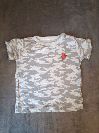 Tee-shirt  - Motif éclair Rouge