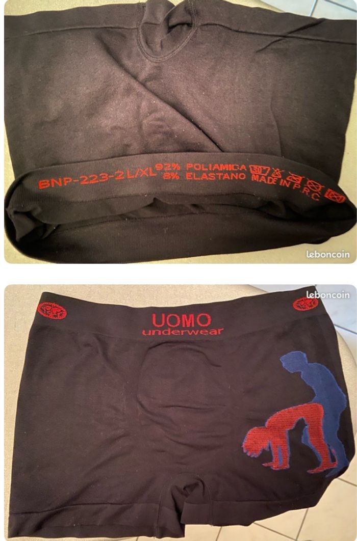 Boxer humoristique uomo taille XL comme neuf - photo numéro 2