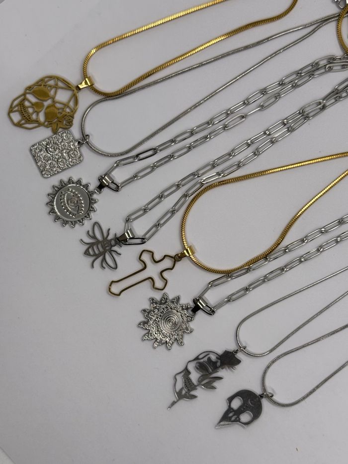 Lot idéal revendeur collier acier inoxydable - photo numéro 2