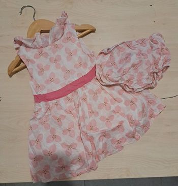 Robe bébé fille et culotte assortie