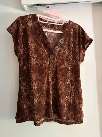 Top Camaïeu Marron Neuf - Taille 36