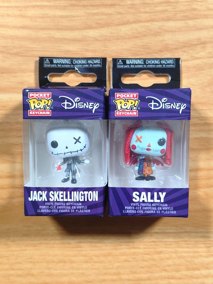 Lot 2 Pocket Pop! Keychains - Disney The Nightmare Before Christmas