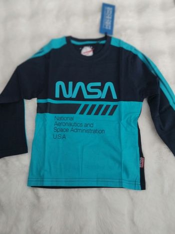 Tee-shirt manches longues Nasa, Beyond the rainbow, neuf avec étiquettes