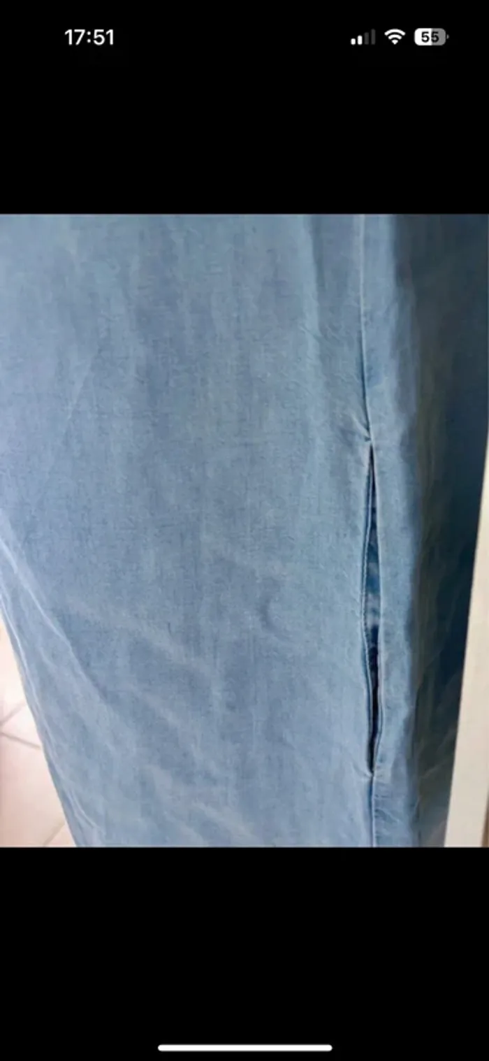 Jolie robe en jean souple Zara woman - photo numéro 6