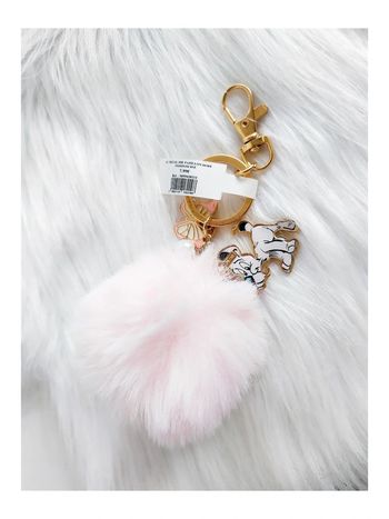 Porte-clé Parc Astérix avec pompon breloque papillon et Idéfix collection boutique officielle