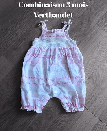 Combinaison 3 mois vertbaudet
