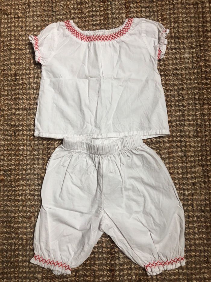 Ensemble blanc 24 mois