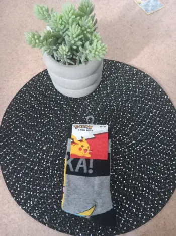 Lot 3 paires chaussettes Pokémon Pikachu – 35/38 – Neuf
