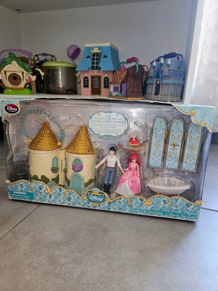 Coffret playset mini maison poupée Ariel et Éric petite sirène - photo numéro 3