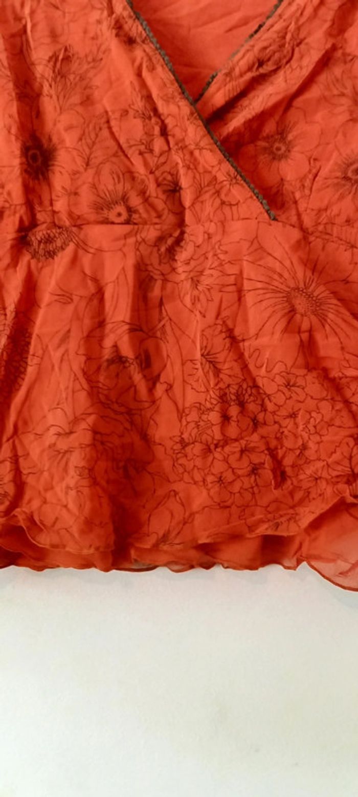 Chemisier cache cœur corail - photo numéro 2