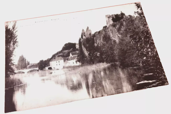 Carte postale ancienne  Angles-sur-L' Anglin (Vienne)   Le Château