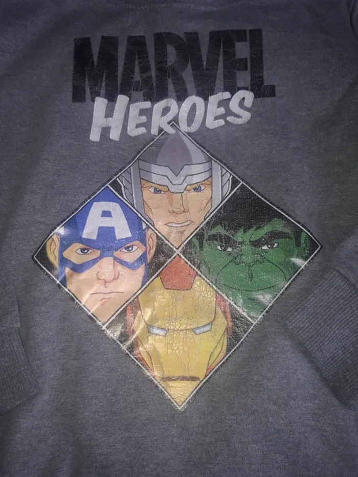 Sweatshirt avengers 8 ans - photo numéro 2