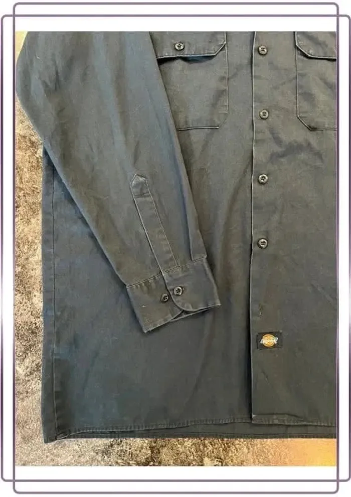 Chemise bleue homme Dickies taille L Men shirt - Herrenhemd - Camicia uomo - photo numéro 3