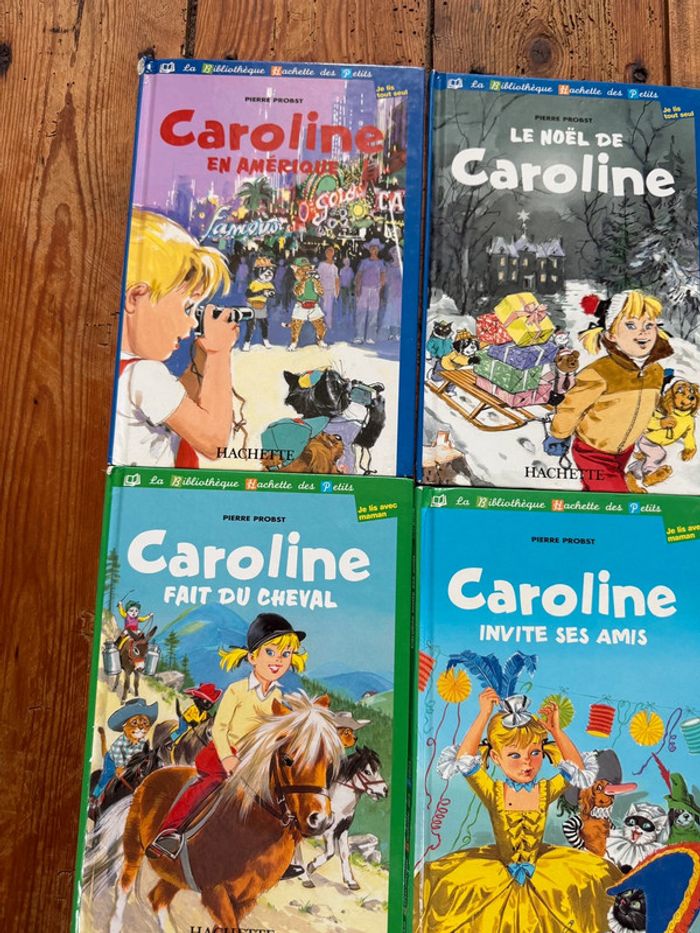 Etat moyen - Lot de 9 livres Caroline bd bibliothèque Hachette des petits cheval Amérique Noël - photo numéro 4