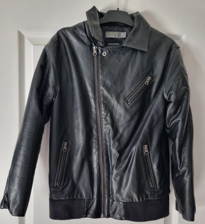 Veste cuir 10 ans garçon