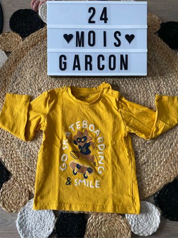 Maillot manches longues 24 mois