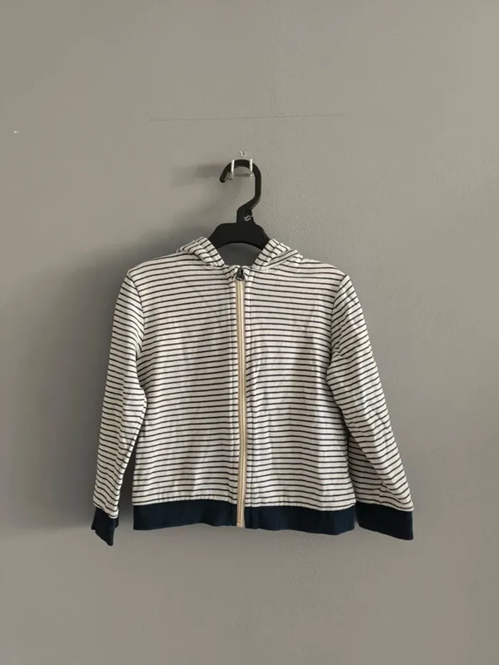 Gilet à zip Raye