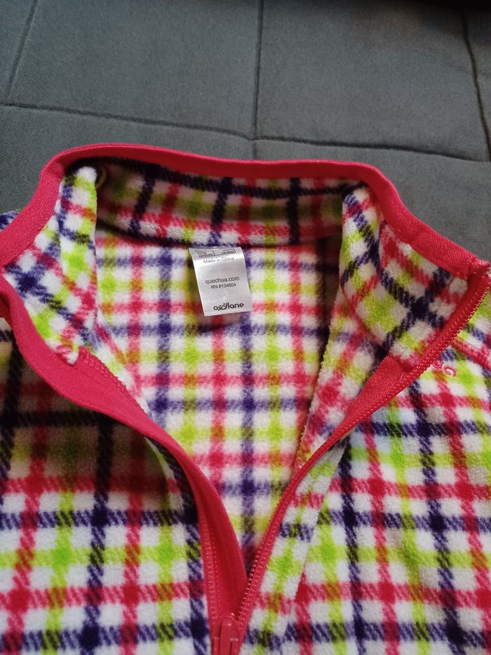 Polaire fille à carreaux taille 12 ans - photo numéro 6
