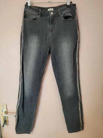 Jean skinny gris 40