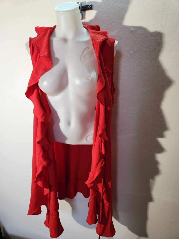 Robe Rouge - Gémo - Taille 46 - bon État. - photo numéro 5