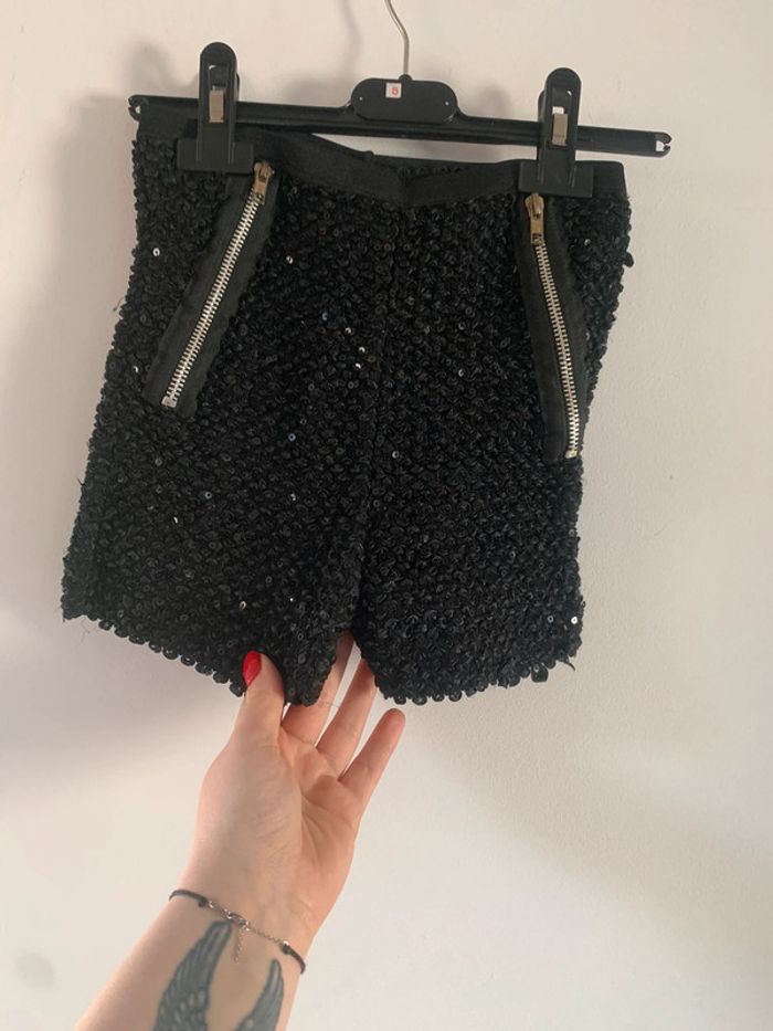 Mini Short femme à paillettes - photo numéro 4