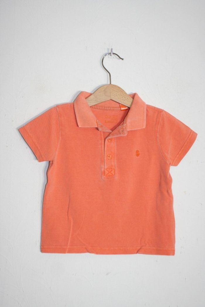 Polo orange Obaibi (couleur passée) 18m