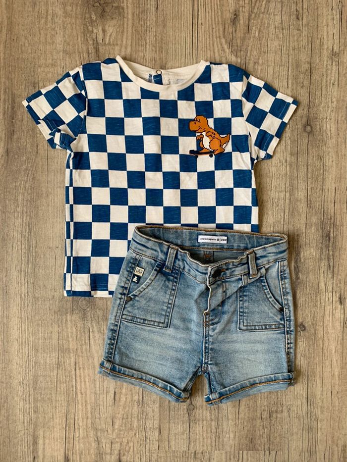 Ensemble short et tee-shirt 24 mois