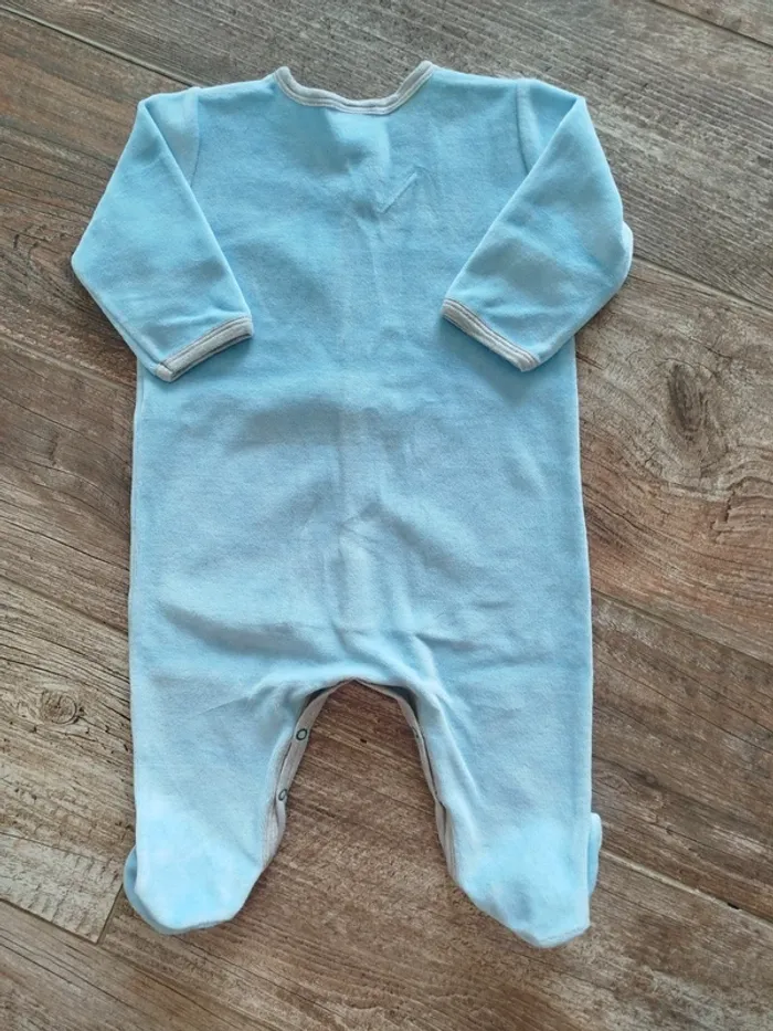 Pyjama en velours petit bateau 6 mois - photo numéro 3