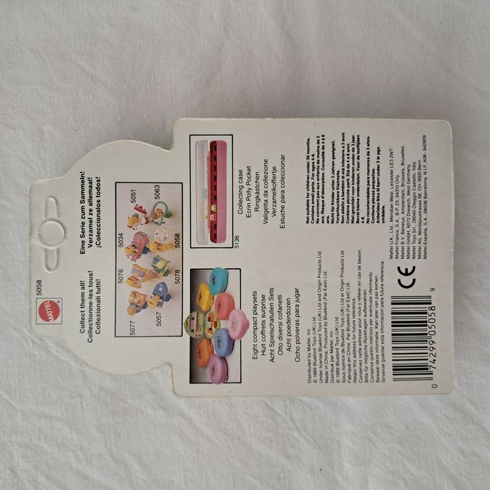 Bague polly pocket bluebird Tina au restaurant Mattel 1989 vintage neuf - photo numéro 4