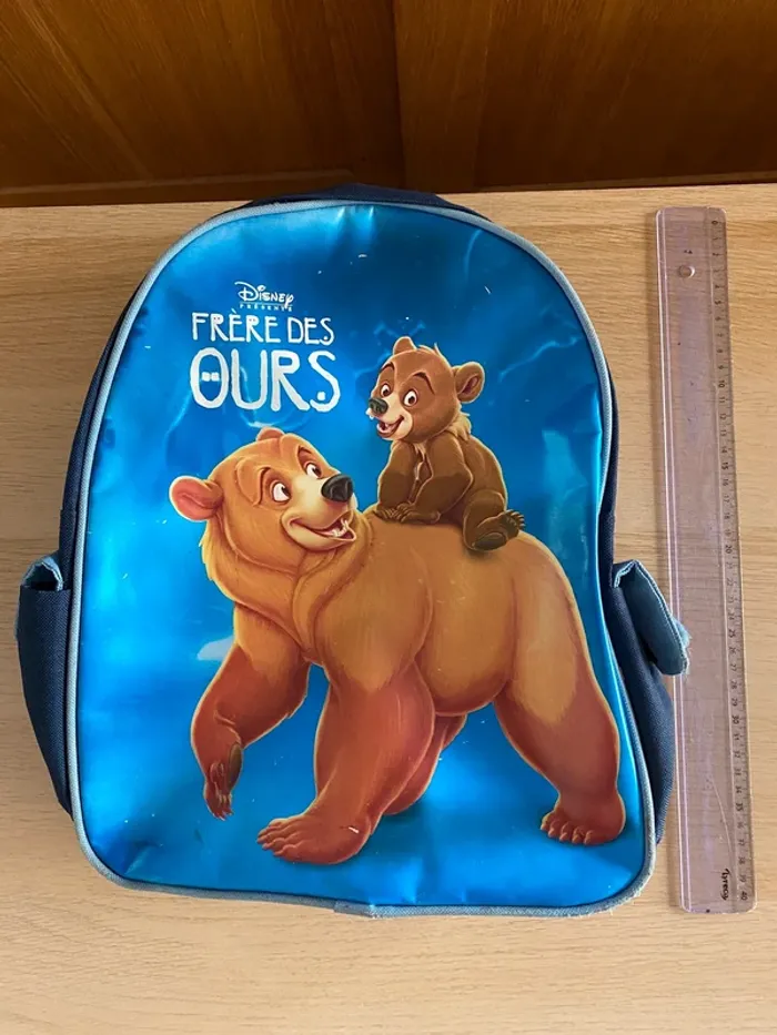 Sac à dos bag frère ours brother bear disney bleu Koda kenai