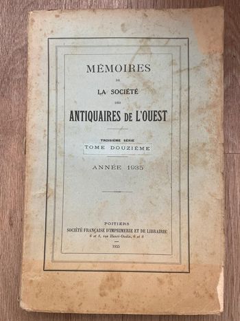 La société Antiquaires de l’ouest 1935