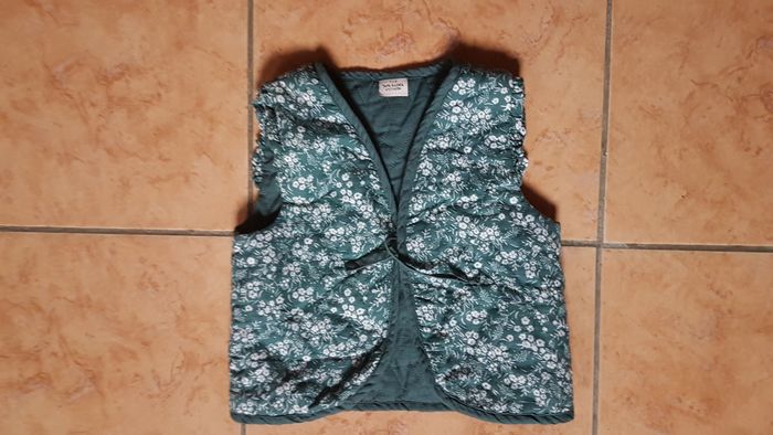 Veste sans manche fille 6 ans verte Tape à l'oeil